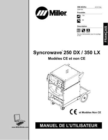 LK260013L | Manuel du propriétaire | Miller SYNCROWAVE 250 DX Manuel utilisateur | Fixfr