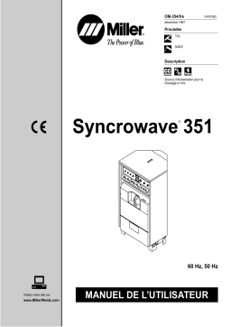 Miller SYNCROWAVE 351 Manuel utilisateur