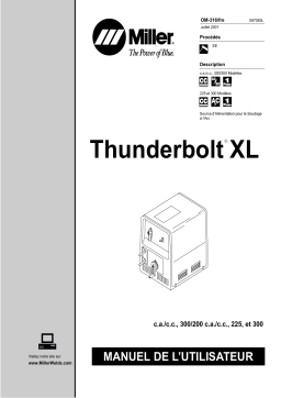 Miller THUNDERBOLT XL 300/200 AC/DC Manuel utilisateur