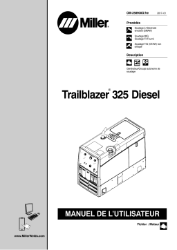 Miller TRAILBLAZER 325 DIESEL Manuel utilisateur