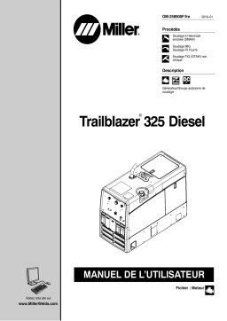 Miller TRAILBLAZER 325 DIESEL Manuel utilisateur