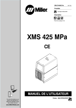 Miller XMS 425 MPA CE Manuel utilisateur