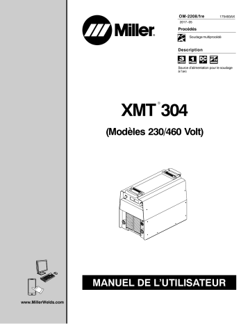MH202035U | Manuel du propriétaire | Miller XMT 304 CC AND CC/CV (230/460) Manuel utilisateur | Fixfr