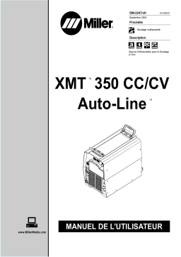 Miller XMT 350 CC/CV AUTO-LINE Manuel utilisateur