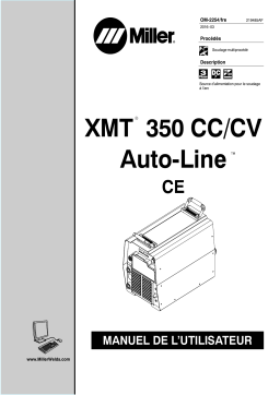 Miller XMT 350 CC/CV AUTO-LINE IEC 907161012 Manuel utilisateur