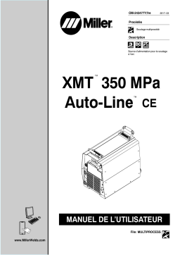 Miller XMT 350 MPA AUTO-LINE CE Manuel utilisateur