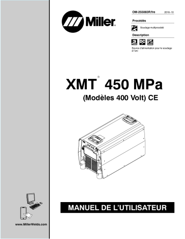 MG502539U | Manuel du propriétaire | Miller XMT 450 MPA (400 VOLT MODEL) CE Manuel utilisateur | Fixfr