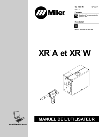MC481291T | Manuel du propriétaire | Miller XR CONTROL AND XR A GUN Manuel utilisateur | Fixfr