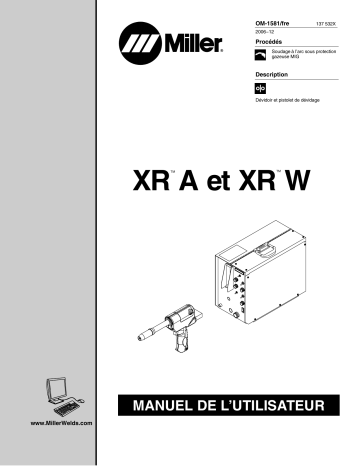 LG490001W | Manuel du propriétaire | Miller XR CONTROL AND XR A GUN Manuel utilisateur | Fixfr