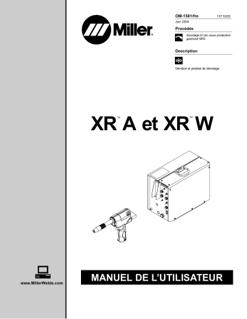 LE273553 | Manuel du propriétaire | Miller XR CONTROL AND XR A GUN Manuel utilisateur | Fixfr