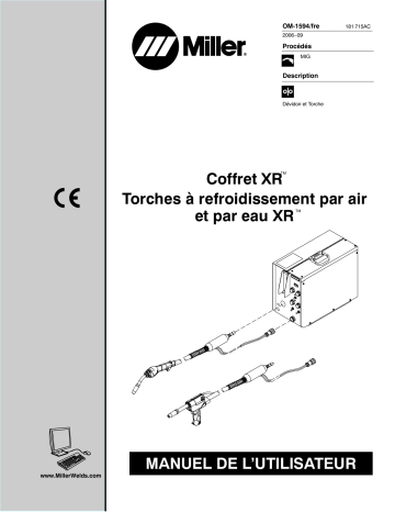 LG360912W | Manuel du propriétaire | Miller XR CONTROL W/XR GUNS CE Manuel utilisateur | Fixfr