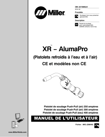 MK230012T | Manuel du propriétaire | Miller XR-ALUMAPRO Manuel utilisateur | Fixfr