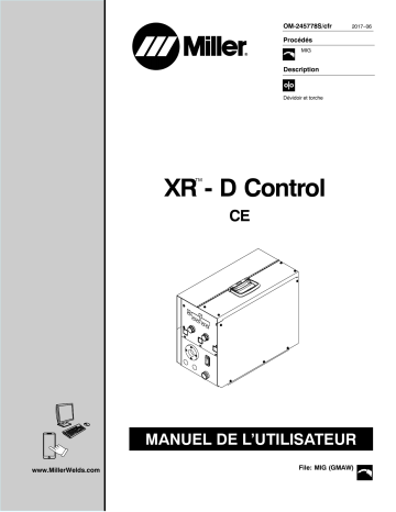 MH291001V | Manuel du propriétaire | Miller XR-D CONTROL Manuel utilisateur | Fixfr