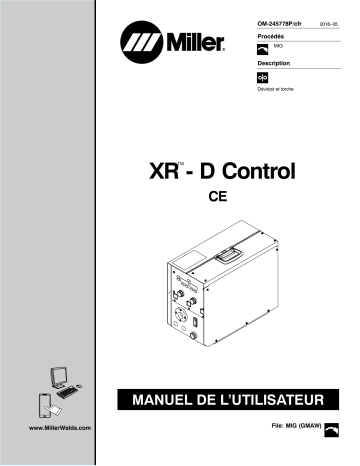 MG261001V | Manuel du propriétaire | Miller XR-D CONTROL Manuel utilisateur | Fixfr