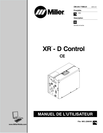 MF081012V | Manuel du propriétaire | Miller XR-D CONTROL Manuel utilisateur | Fixfr