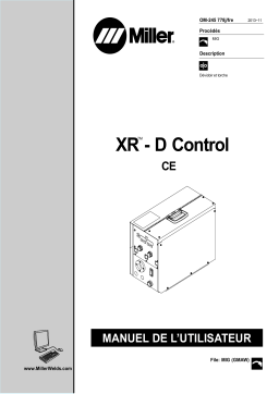 Miller XR-D CONTROL Manuel utilisateur