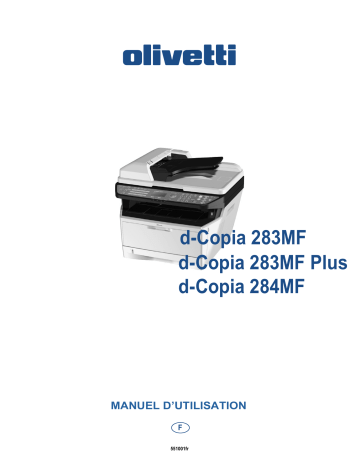 Manuel du propriétaire | Olivetti d-Copia 283MF-283MFplus-284MF Manuel utilisateur | Fixfr