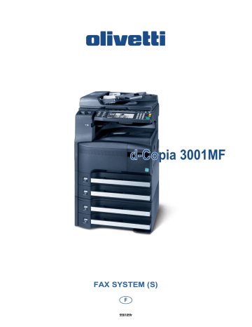 Manuel du propriétaire | Olivetti d-Copia 3001MF Manuel utilisateur | Fixfr