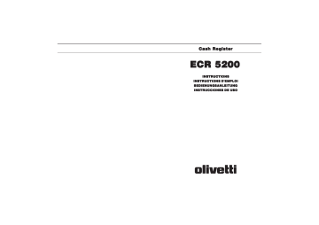 Manuel du propriétaire | Olivetti ECR 5200 Manuel utilisateur | Fixfr