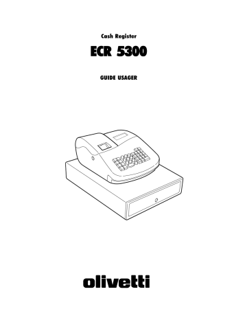 Manuel du propriétaire | Olivetti ECR 5300 Manuel utilisateur | Fixfr