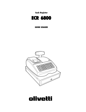 Manuel du propriétaire | Olivetti ECR 6800 Manuel utilisateur | Fixfr