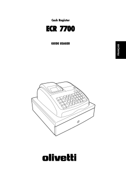 Olivetti ECR 7700 Manuel utilisateur