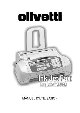 Olivetti Fax-Lab 125 Manuel utilisateur