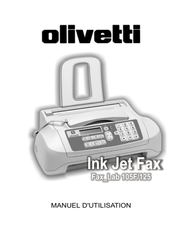 Manuel du propriétaire | Olivetti Fax-Lab 125 Manuel utilisateur | Fixfr