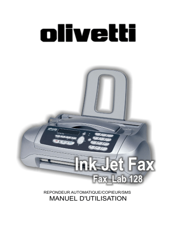 Manuel du propriétaire | Olivetti Fax-Lab 128 Manuel utilisateur | Fixfr