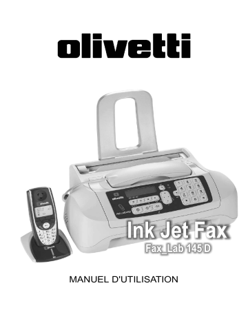 Manuel du propriétaire | Olivetti Fax-Lab 145D Manuel utilisateur | Fixfr