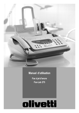 Olivetti Fax-Lab 275 Lidl Manuel utilisateur