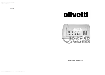 Fax-Lab 310 SMS | Manuel du propriétaire | Olivetti Fax-Lab 360 SMS Manuel utilisateur | Fixfr