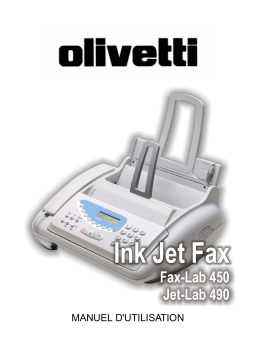 Olivetti Fax-Lab 450 Manuel utilisateur