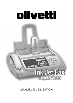 Olivetti Fax-Lab 730 Manuel utilisateur