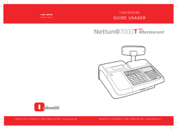 Olivetti Nettun@7000int’l 4Restaurant Manuel utilisateur