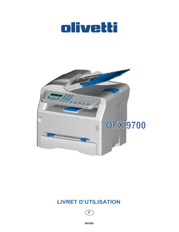 Manuel du propriétaire | Olivetti OFX 9700 Manuel utilisateur | Fixfr