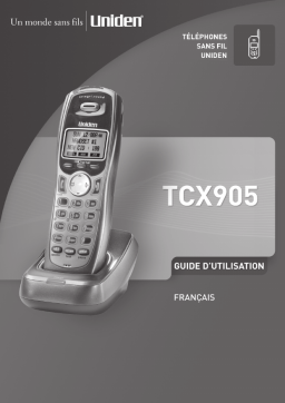 Uniden TCX905A Manuel utilisateur