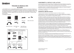 Uniden BC-SGPS Manuel utilisateur