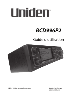 Uniden BCD996P2 Manuel utilisateur