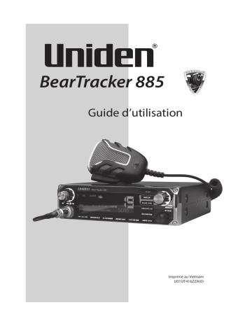 BEARTRACKER 885 | Manuel du propriétaire | Uniden BEARTRACKER885 Manuel utilisateur | Fixfr