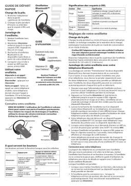 Uniden BT110 Manuel utilisateur