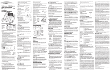 Manuel du propriétaire | Uniden CEZ260 Manuel utilisateur | Fixfr
