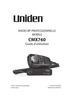 Uniden CMX760 Manuel utilisateur