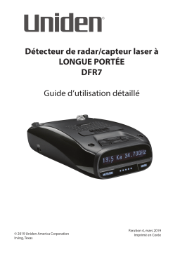 Uniden DFR7 Manuel utilisateur