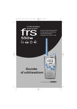 Uniden FRS550W Manuel utilisateur