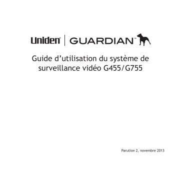 G455 | Manuel du propriétaire | Uniden G755 Manuel utilisateur | Fixfr