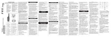 Manuel du propriétaire | Uniden GMR5088 Manuel utilisateur | Fixfr