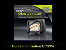 Uniden GPS352 Manuel utilisateur