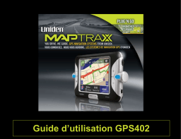 Uniden GPS402 Manuel utilisateur