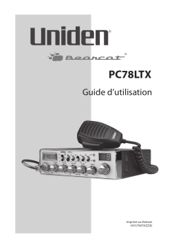 Uniden PC78LTX Manuel utilisateur